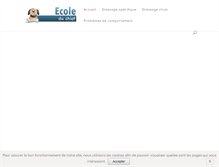 Tablet Screenshot of ecole-du-chiot.fr